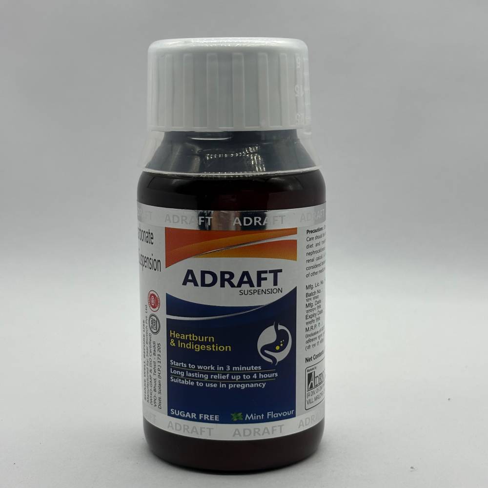 Sodium Alginate, Sodium Bicarbonate, and Calcium Carbonate Suspension - Adraft